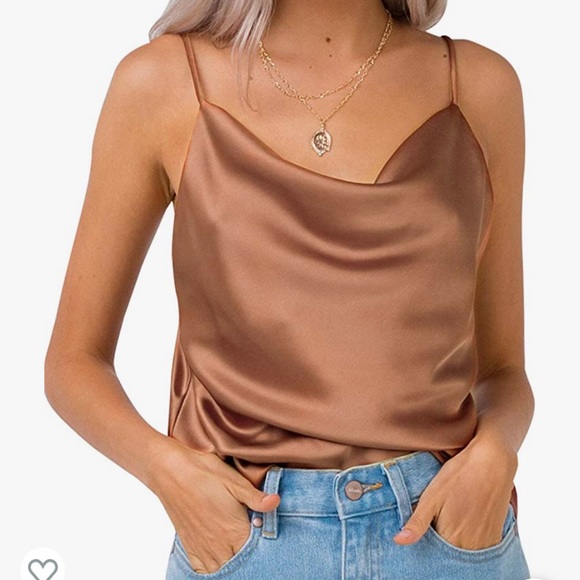 Satin Blouse 🤎 - Picture 1 of 5